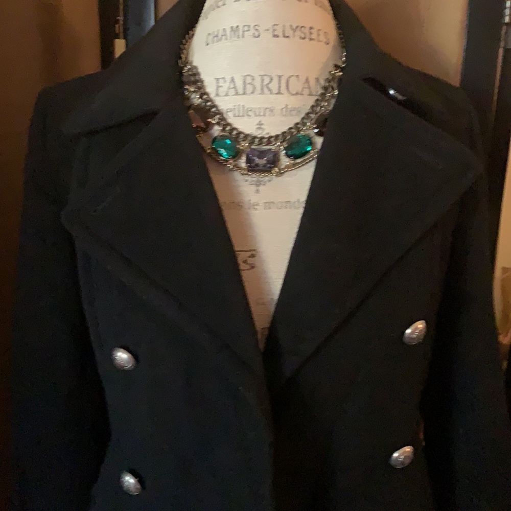 Adorable Designer Peacoat, Black, XS. - Picture 2 of 12